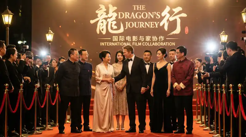 精彩视频国际电影首映红毯活动，中外影星盛装出席合影留念